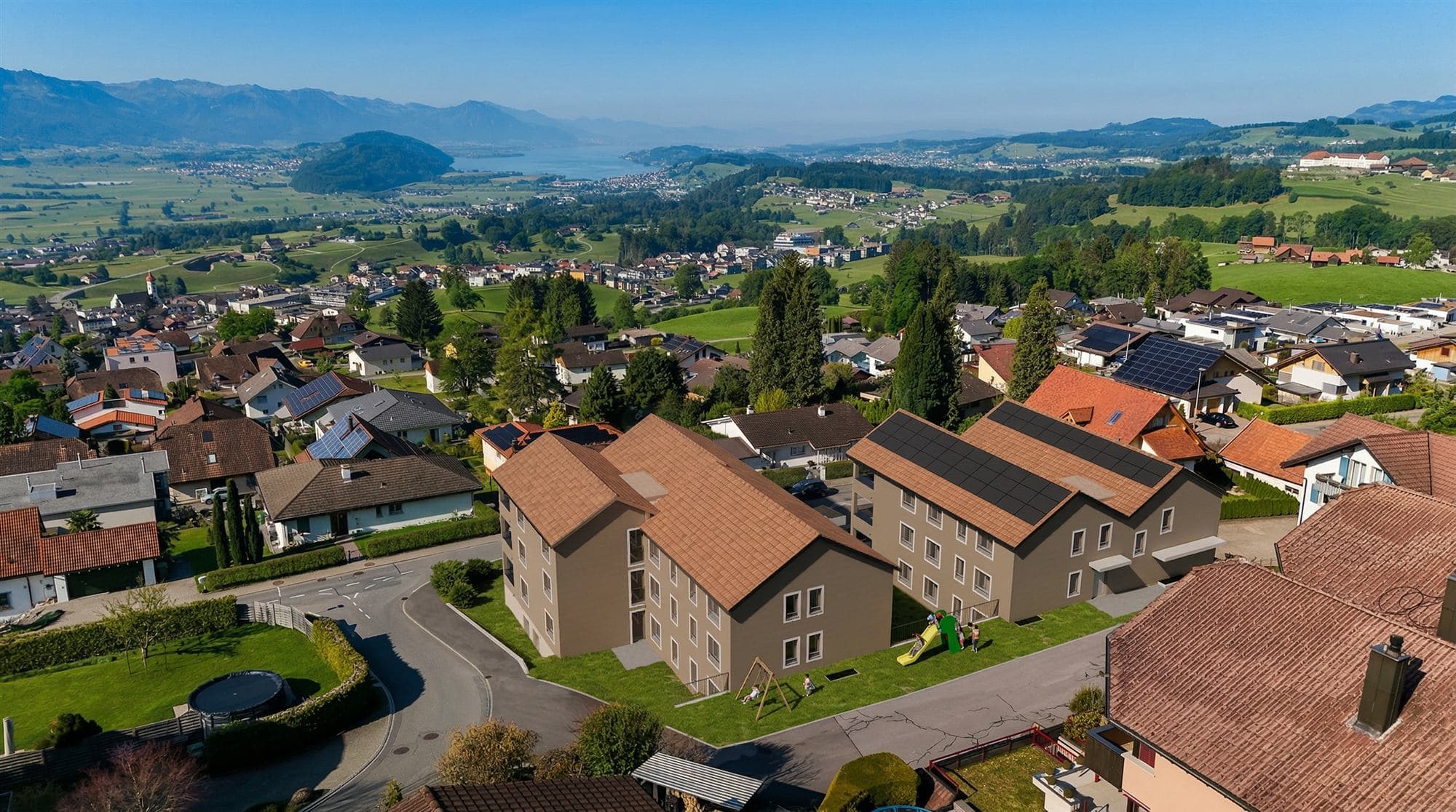 Architektur-Visualisierung Mirabell, Abendstimmung